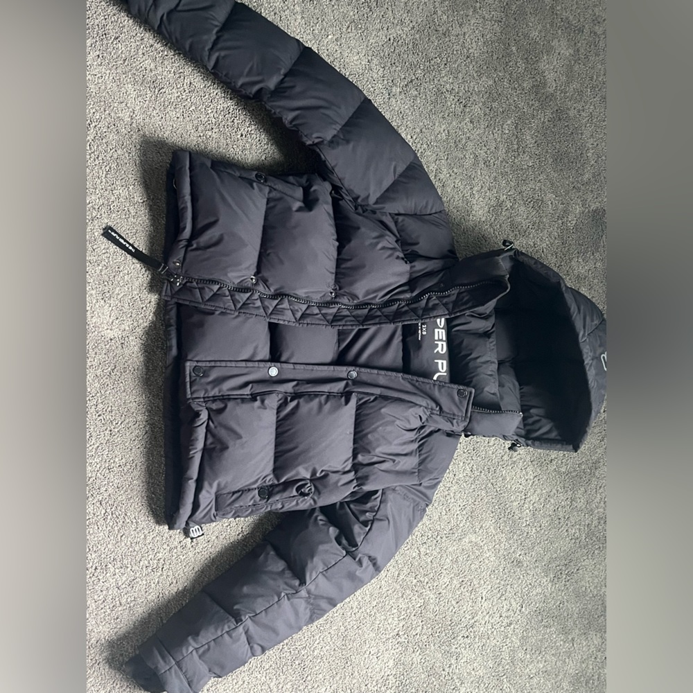 Black super puff jacket